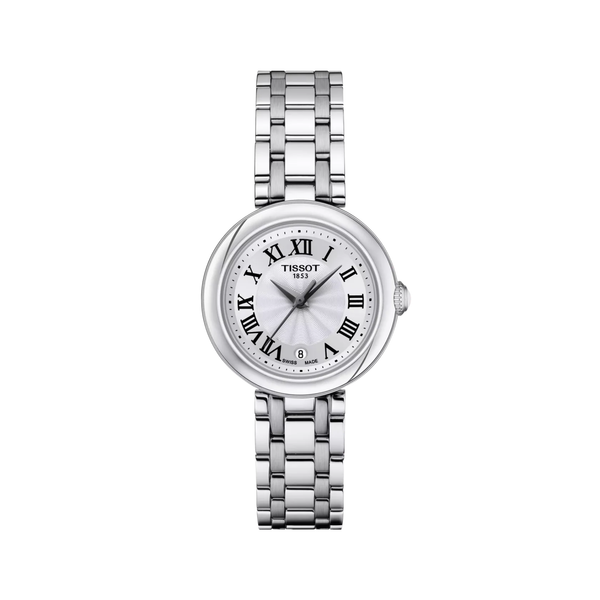 Tissot Bellissima Small Lady Watch with Silver Dial and Roman Numerals