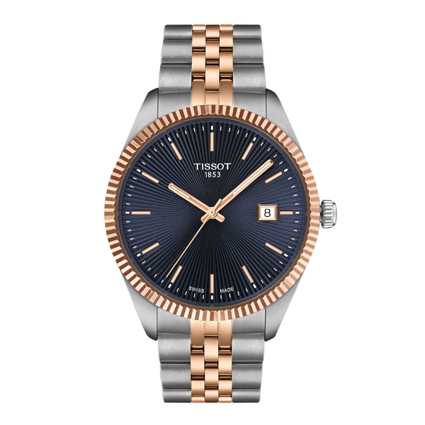 Orologio Tissot da Uomo Ballade Quadrante Blu Bicolore T1564102204100
