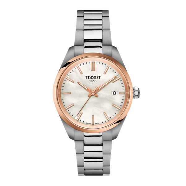 Orologio Tissot PR 100 34 mm Bicolore con Madreperla T1502102111100