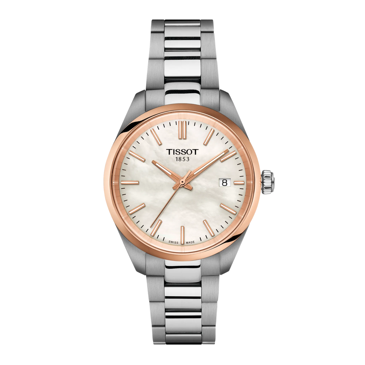 Orologio Tissot PR 100 34 mm Bicolore con Madreperla T1502102111100