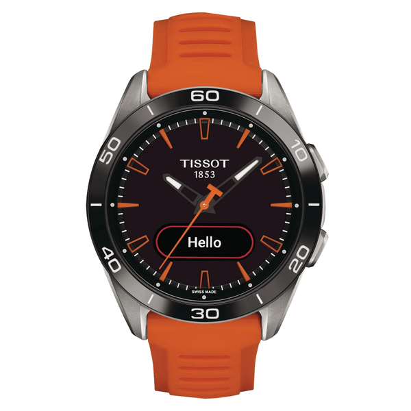 Tissot T-Touch Connect Sport con correa de silicona naranja