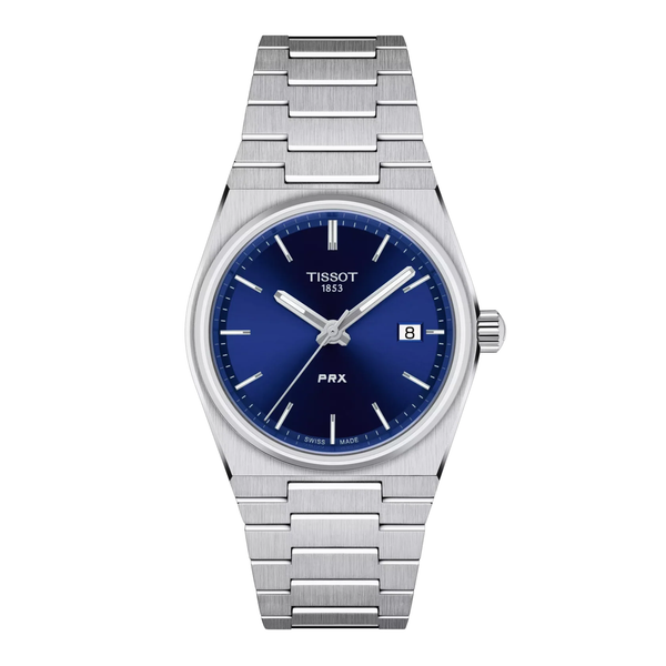 Orologio Tissot PRX 35 mm con Quadrante Blu T1372101104100