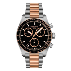 Orologio Tissot PR516 40mm Placcato Oro Rosa e Quadrante Nero T1494172205101