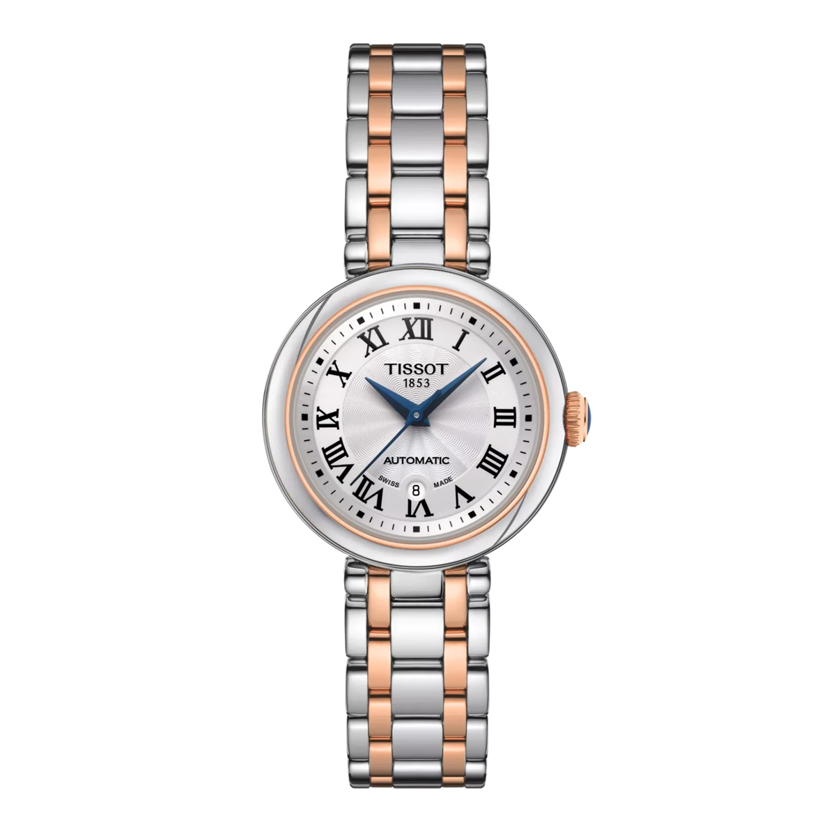Orologio Tissot Bellissima Automatic con Quadrante Argento e Numeri Romani T1262072201300
