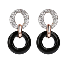Pendientes colgantes Bronzallure con piedras naturales y circonitas