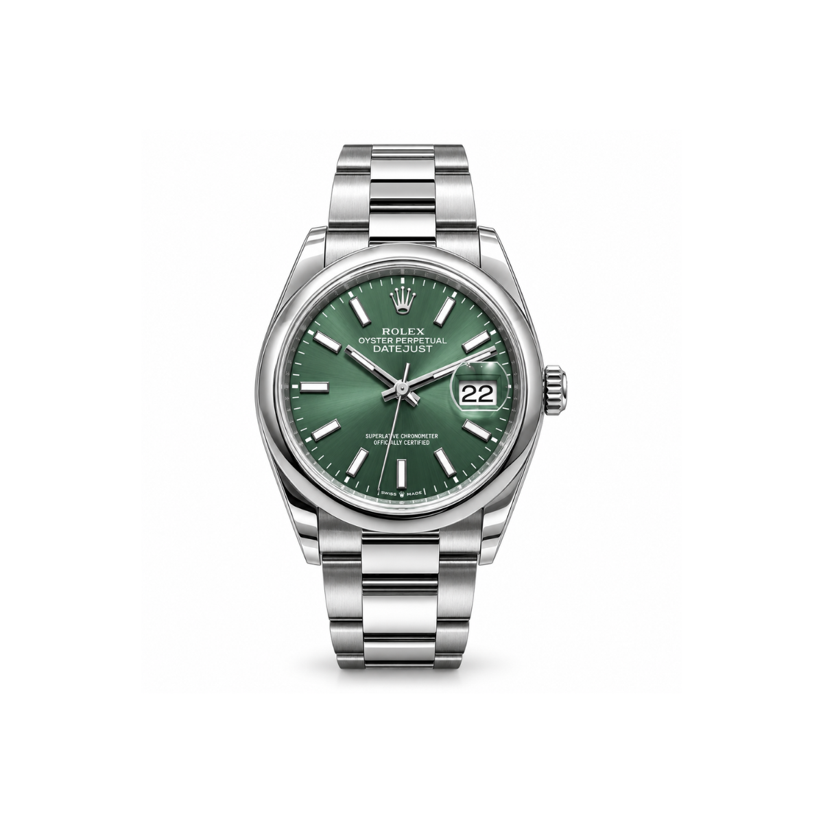 Orologio Rolex Date Just 126200 Green Mint 36 mm 2025 Like New 126200G