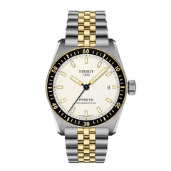 Orologio Tissot PR516 Powermatic 80 Bicolore Quadrante Bianco T1494072201100