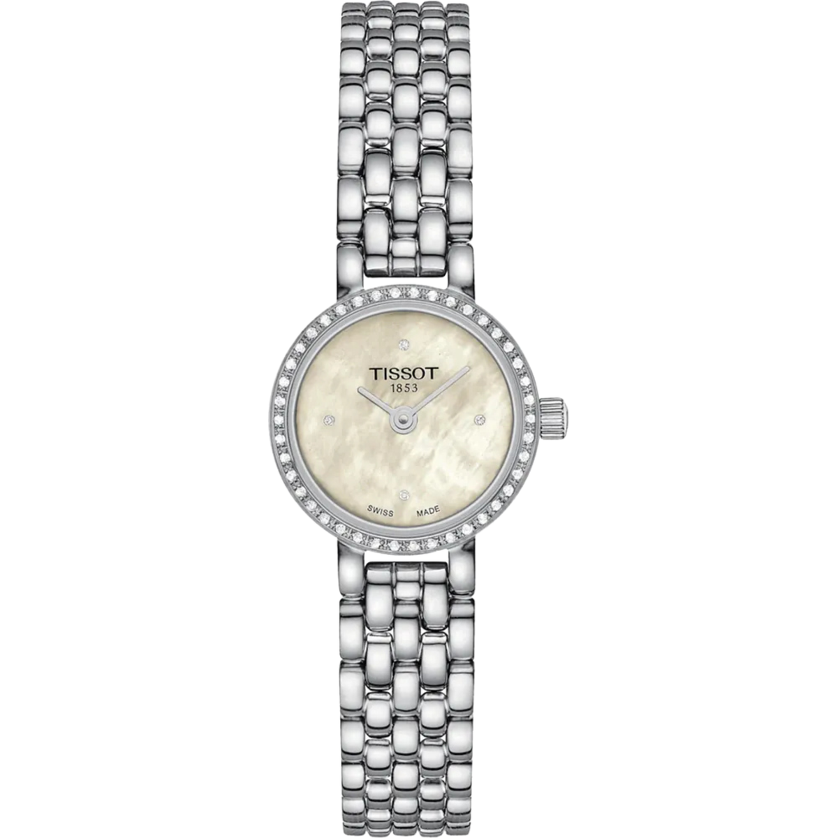 Orologio da Donna Tissot Lovely Round con Quadrante Madreperla e Diamanti T1400096111600