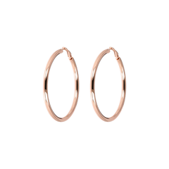 Bronzallure Hoop Earrings in Golden Rosé