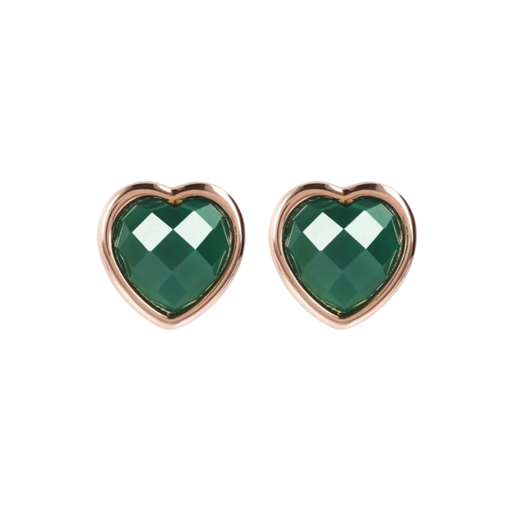 Orecchini Bronzallure Carisma Con Cuore In Pietra Naturale WSBZ01563.GAG