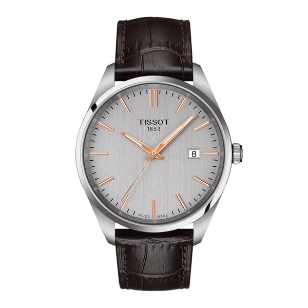 Tissot Men's PR 100 Quartz Watch with Leather Strap