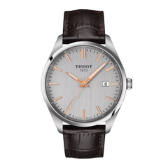 Tissot Men's PR 100 Quartz Watch with Leather Strap
