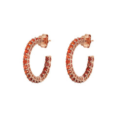 Orecchini Bronzallure A Cerchio Con Cubic Zirconia Effetto Dégradé Medi -