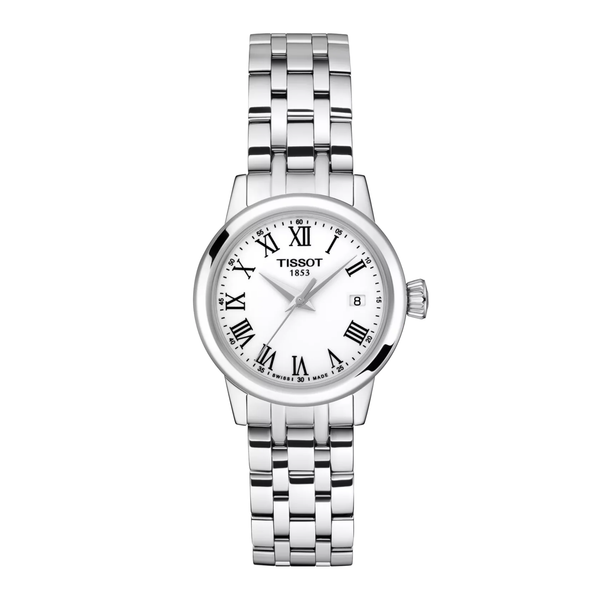 Orologio Tissot Classic Dream al Quarzo con Quadrante Bianco e Numeri Romani T1292101101300