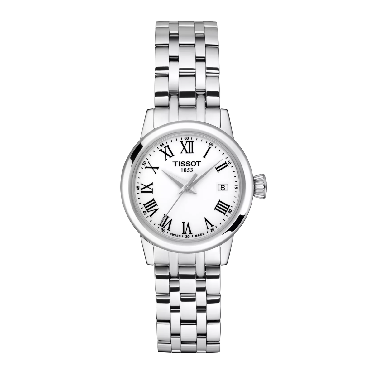 Orologio Tissot Classic Dream al Quarzo con Quadrante Bianco e Numeri Romani T1292101101300