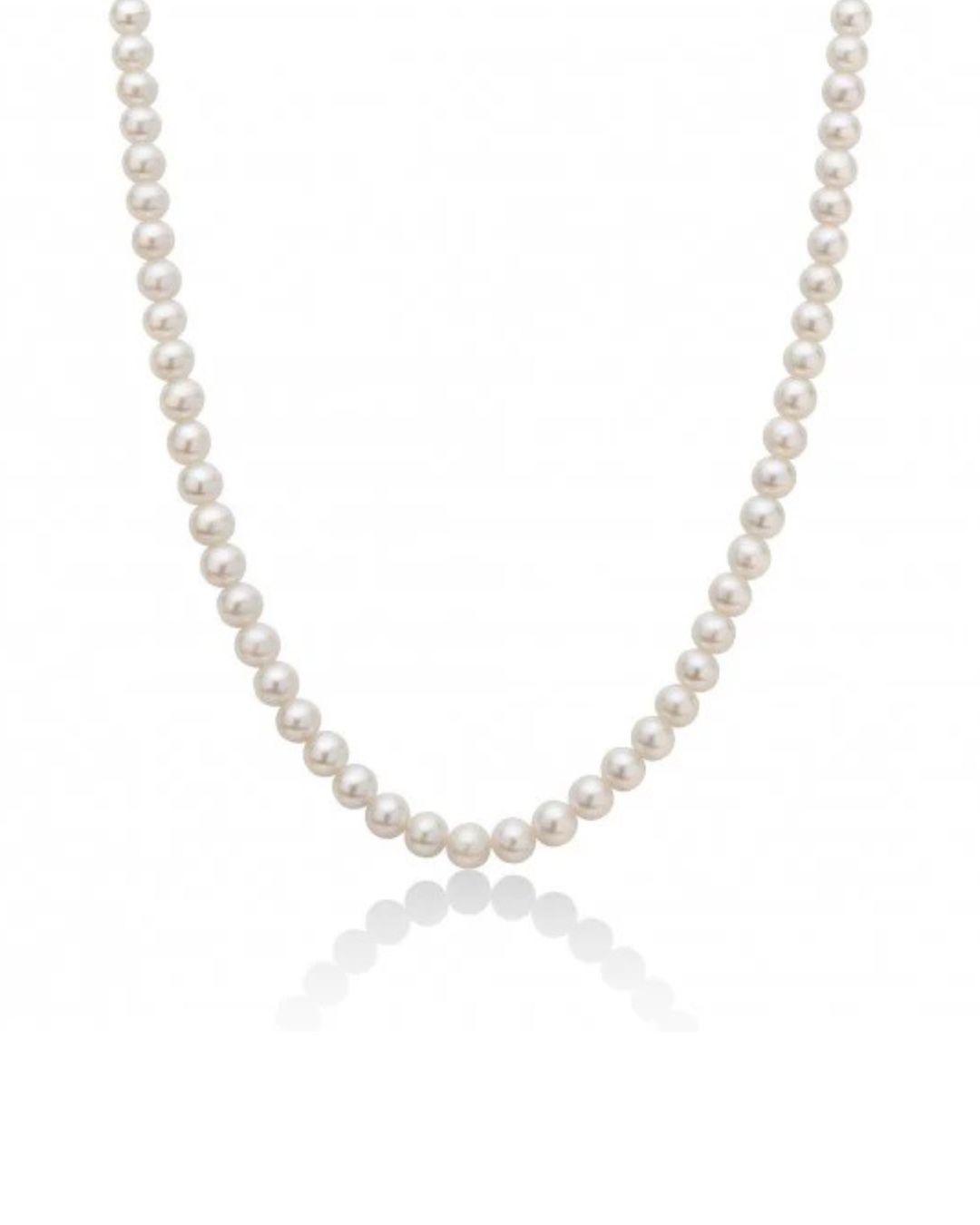Freshwater Pearl Necklace with White Gold Lobster Clasp