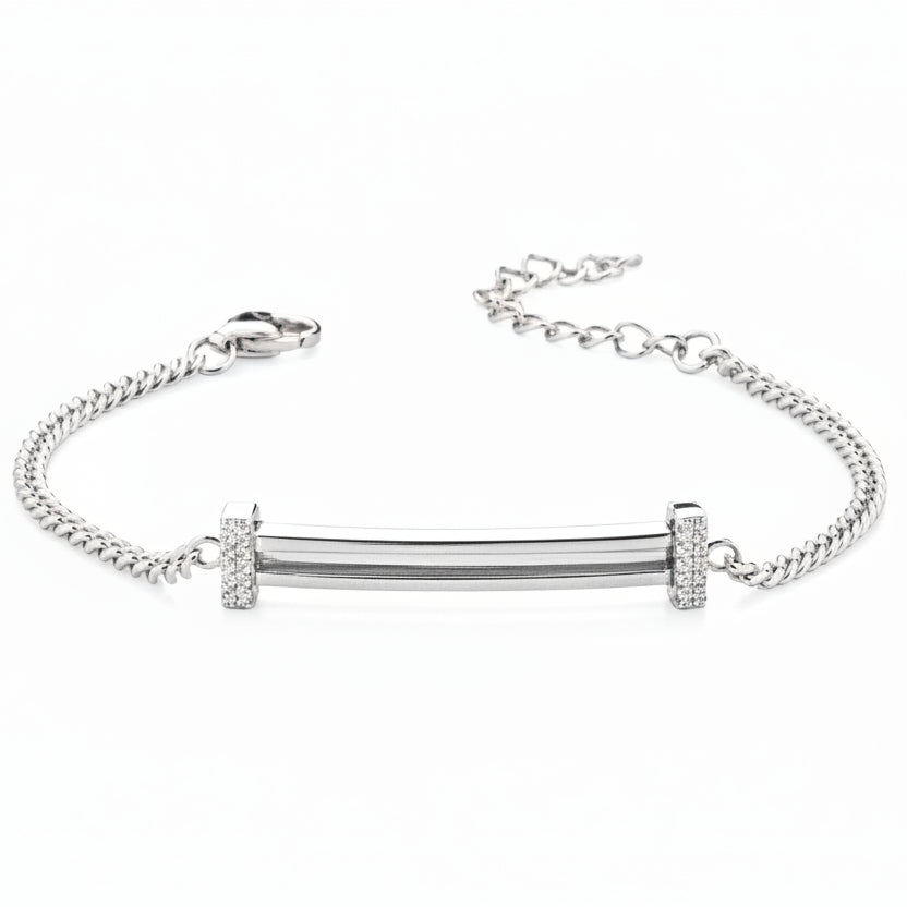 Bracciale Marcello Pane Groumette Componibile Argentato BRYL 003