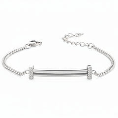 Bracciale Marcello Pane Groumette Componibile Argentato BRYL 003