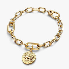 Charm Pandora Medallion Leone "Vita Veritas Virtus" Rifinito In Oro 763974C01