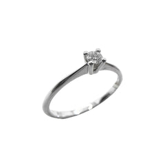 Anello Solitario Mirco Visconti in Oro Bianco con Diamante Centrale NB14/30