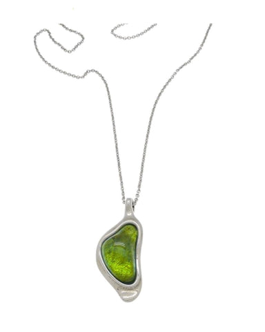 Collana Ciclon con Murano Verde