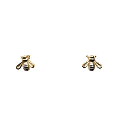 Milor Gold Bee Stud Earrings