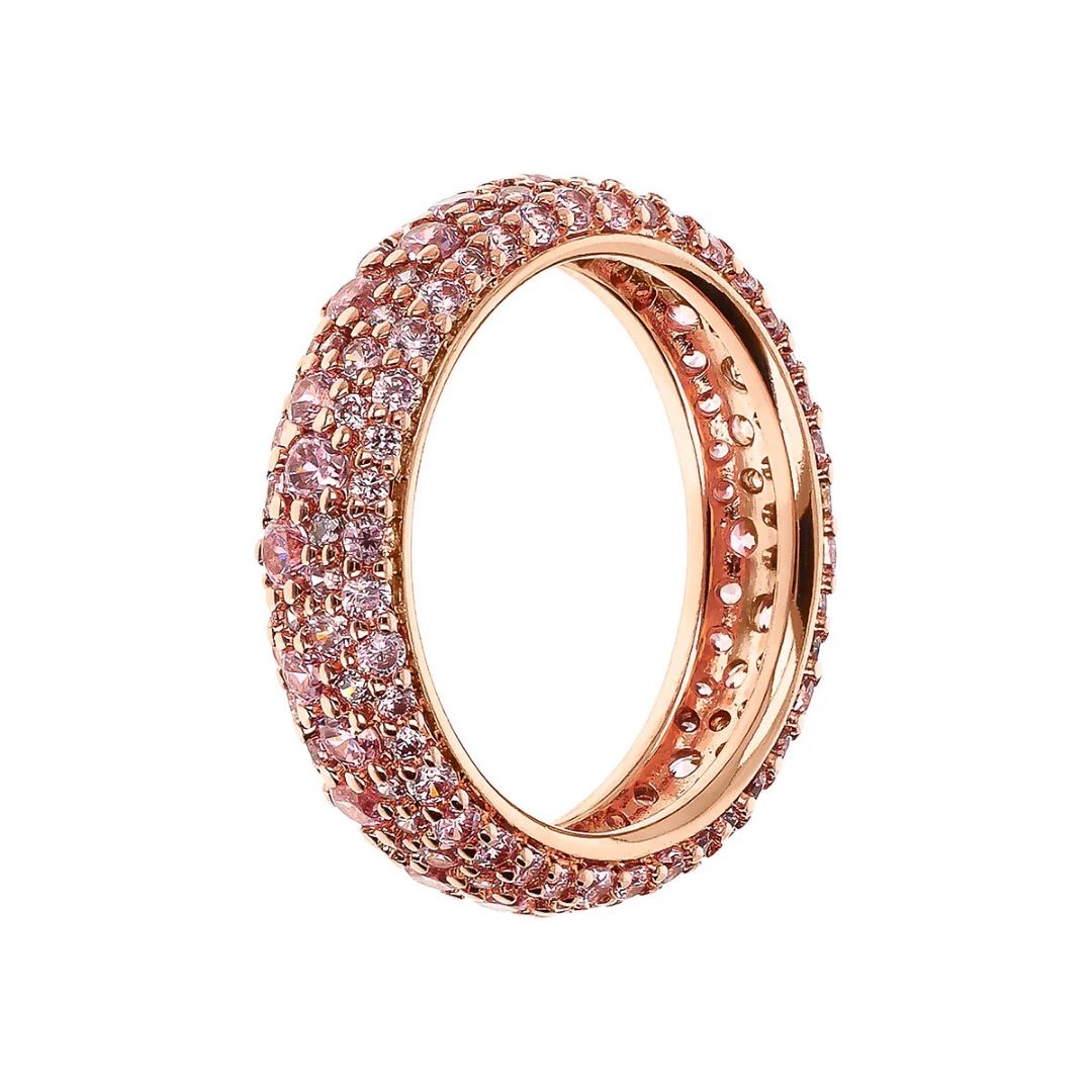 Anello Bronzallure Veretta In Pavé Di Cubic Zirconia