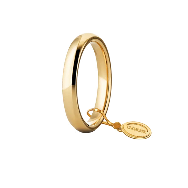 Alianza de boda cómoda Unoaerre de oro amarillo de 3,5 mm