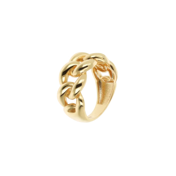 Anello Milor Gold A Fascia Maglia Grumetta Oro 375 WSGD90638.YG
