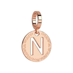 Rebecca Charm My Alphabet Initial Small Letter N Rose