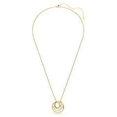 Collana Swarovski Hyperbola Taglio Round Placcata Oro Giallo 5740410
