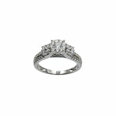 Anello Giorgio Visconti in Oro Bianco 18 KT e Diamanti Naturali ABX15276
