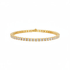 Bronzallure Tennis Bracelet with Round Cubic Zirconia