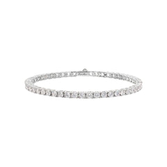 Bronzallure Tennis Bracelet with Round Cubic Zirconia