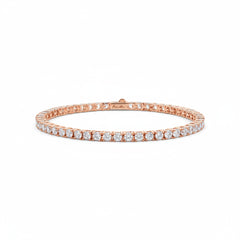 Bronzallure Tennis Bracelet with Round Cubic Zirconia