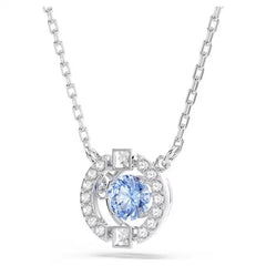 Collar Swarovski One Round Cut, azul