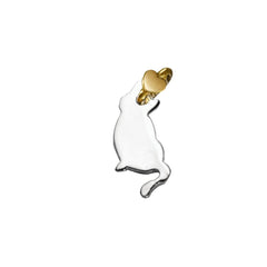 Dodo Mariani Frog Charm in Silver and 9K Yellow Gold