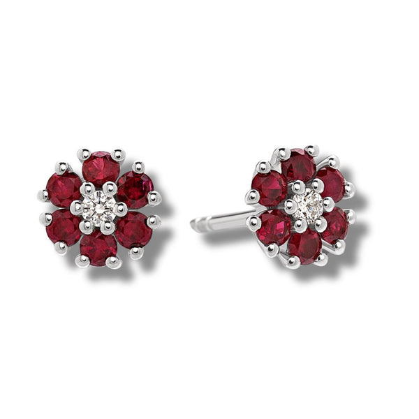 Orecchini Giorgio Visconti Fiore con Rubini e Diamanti BBX38318R