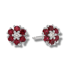Orecchini Giorgio Visconti Fiore con Rubini e Diamanti BBX38318R