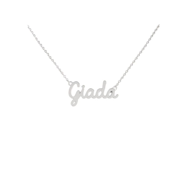 Collana Nome Giada In Acciaio 316 -