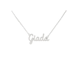 Collana Nome Giada In Acciaio 316 -