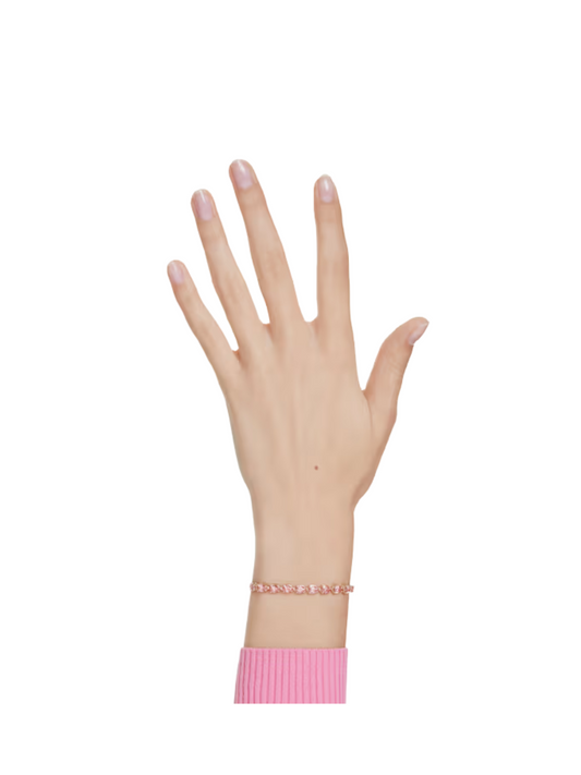 Swarovski Matrix Pear Cut Bracelet Rose Gold Plated