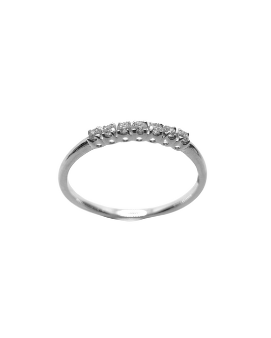 Anillo Bibigì de oro blanco con 7 diamantes