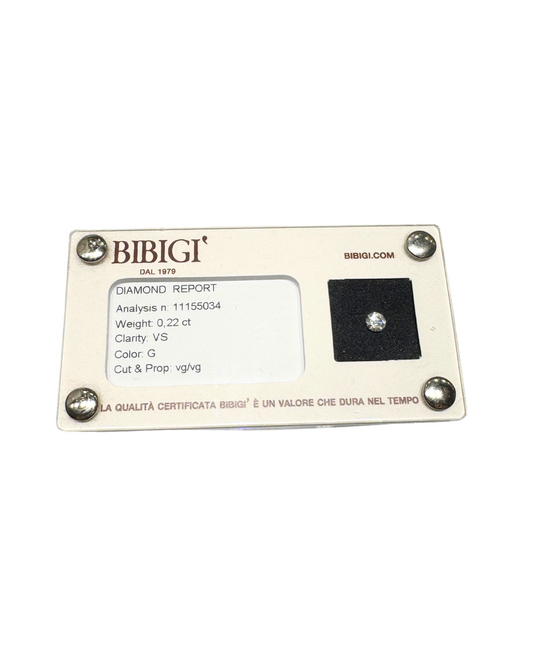 Blister Bibigì Con Diamante Certificato In Diverse Carature