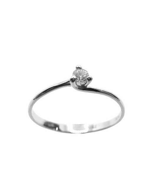 Anello Bibigì Solitario A 3 Punte Con Diamante Centrale