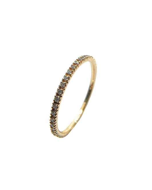 Anillo de eternidad Bibigì de oro rosa y diamantes