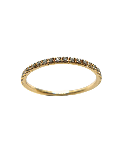 Anillo de eternidad Bibigì de oro rosa y diamantes