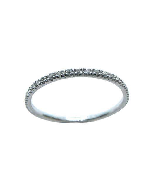 Anillo de eternidad Bibigì en oro blanco y diamantes