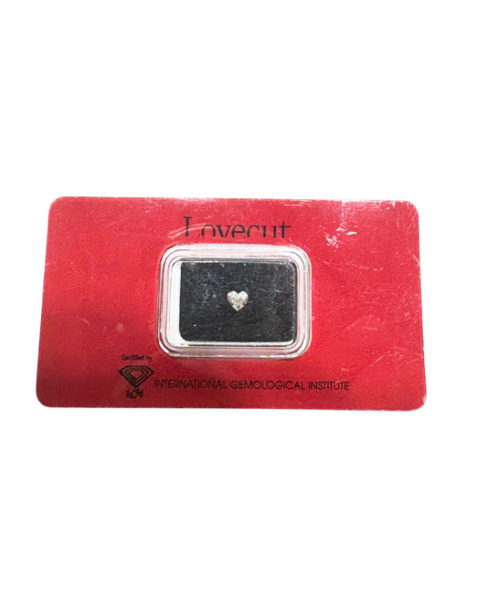 Blister Diamante Taglio Cuore IGI