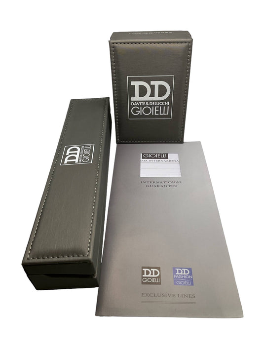 Pendientes de aro Groumette de Davite &amp; Delucchi en oro blanco y diamantes